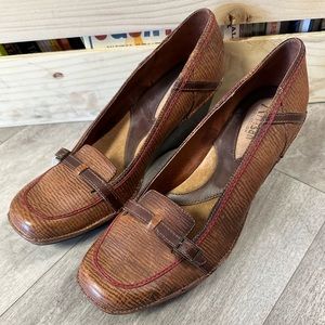 Brown ‘Clarks Artisan Collection’ Wedges